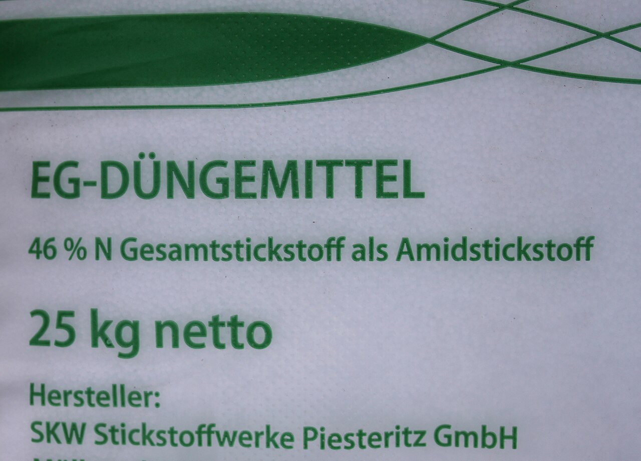 Fertilizer bag label