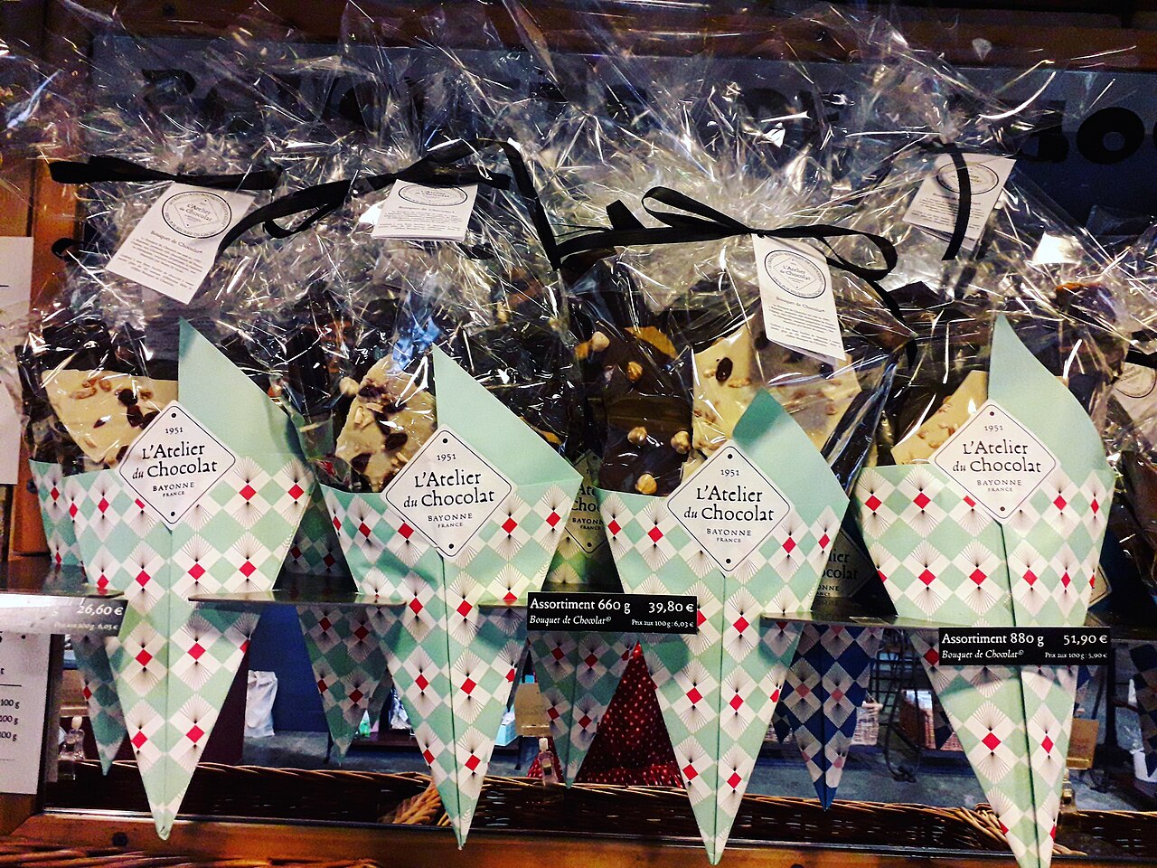Chocolate hazelnut assortment gift boxes
